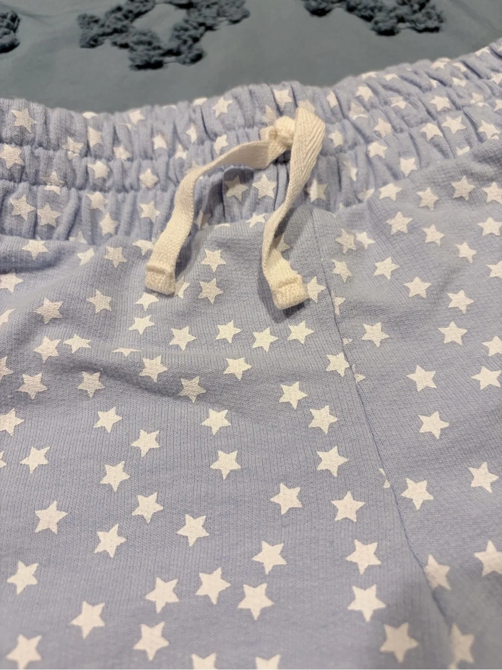 GAP Light Blue Star Print Athletic Lounge Shorts